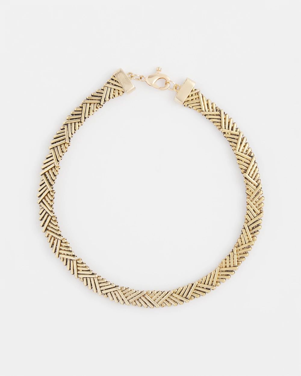 Gold-Tone Brass Collar Necklace | Chico's